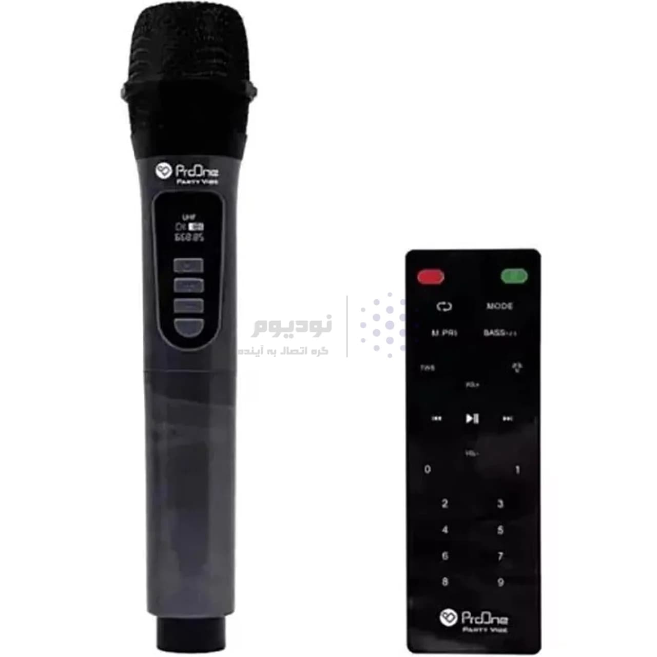 اسپیکر بی سیم شارژی و قابل حمل 80 وات ProOne مدل Party Vibe PSB4976 – مشکی — تصویر ۲