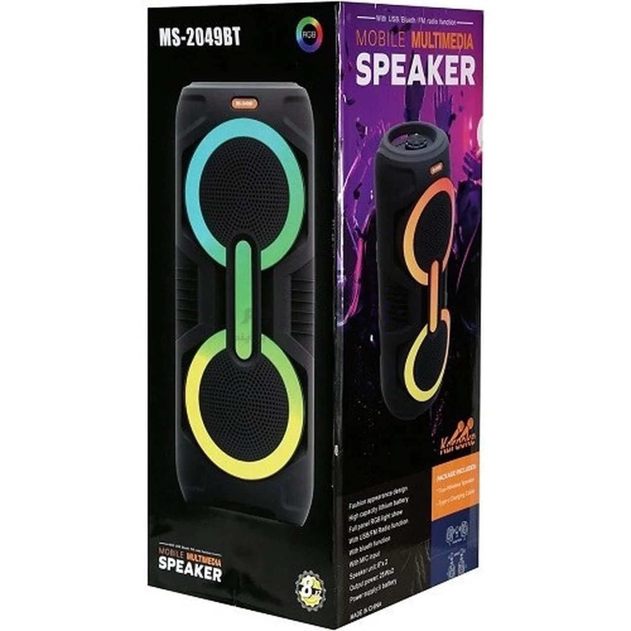 اسپیکر بی سیم مدل MS-2049BT – مشکی – MMS (گارانتی شش ماهه YA) — تصویر ۳