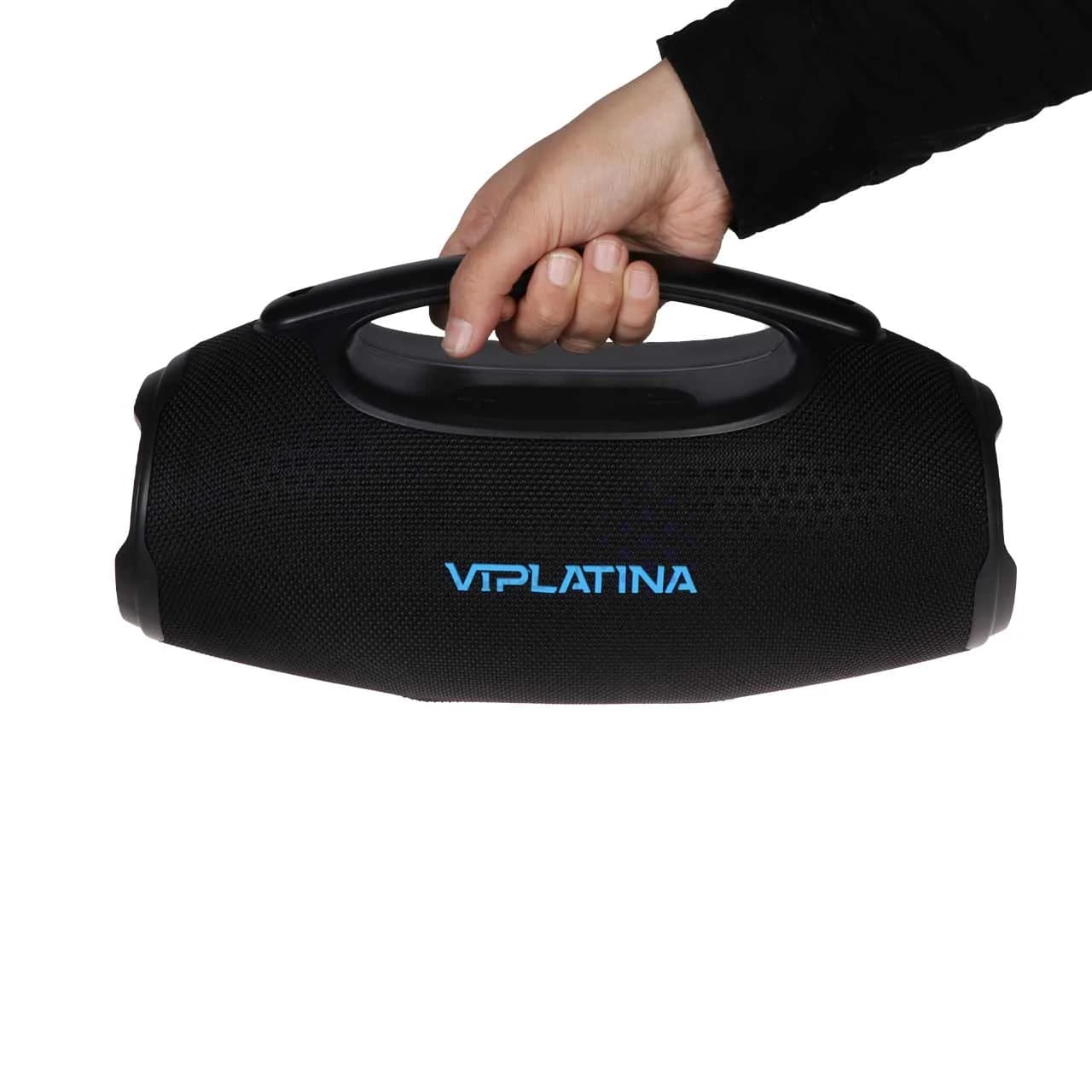 اسپیکر بلوتوثی 70 وات ضد آب VIPLATINA مدل VSW05 با قابلیت نورپردازی – رنگ مشکی (گارانتی 18 ماه تعویض نیکان همراه) — تصویر ۲