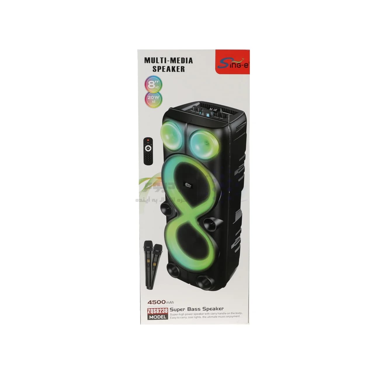 اسپیکر 40W بی سیم Sing-e مدل ZQS8238 – مشکی — تصویر ۶