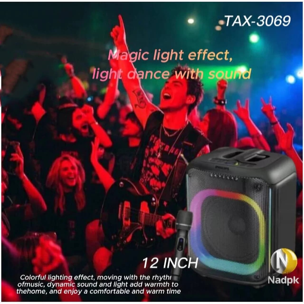 اسپیکر بی سیم Philips مدل TAX3069 – مشکی — تصویر ۶