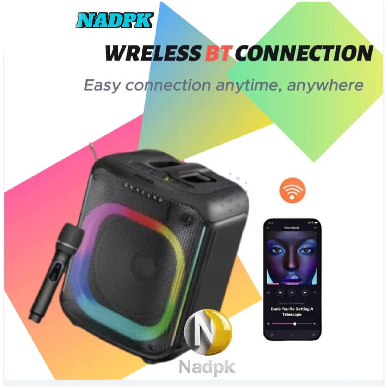 اسپیکر بی سیم Philips مدل TAX3069 – مشکی — تصویر ۵