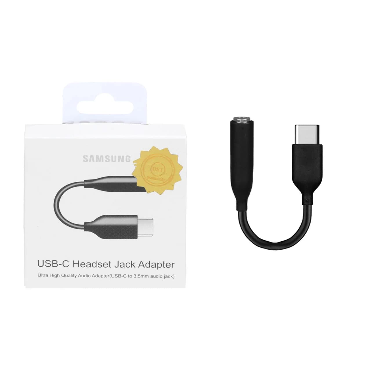 مبدل USB-C به جک 3.5 میلیمتری – مشکی – DST (گارانتی شش ماهه) – درجه یک