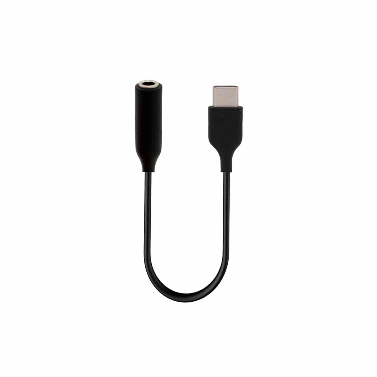 مبدل USB-C به جک 3.5 میلیمتری – مشکی – DST (گارانتی شش ماهه)