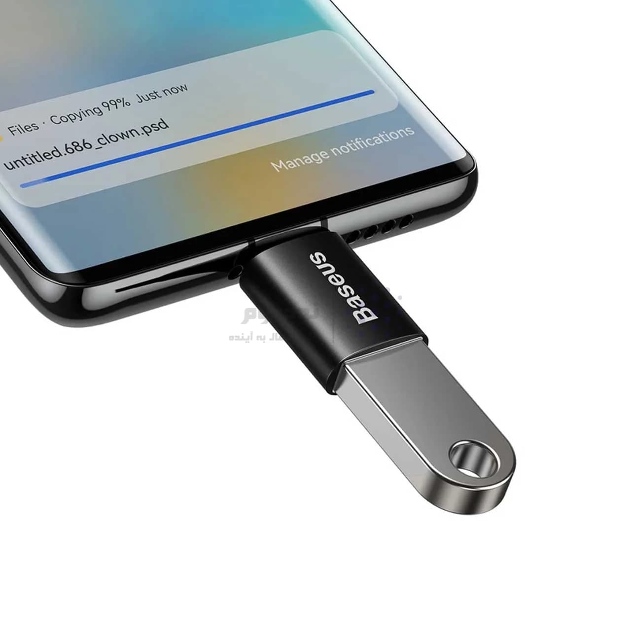 تبدیل Baseus Type-C To USB3.1 مدل Ingenuity Series – مشکی (گارانتی 24 ماهه آونگ) — تصویر ۳