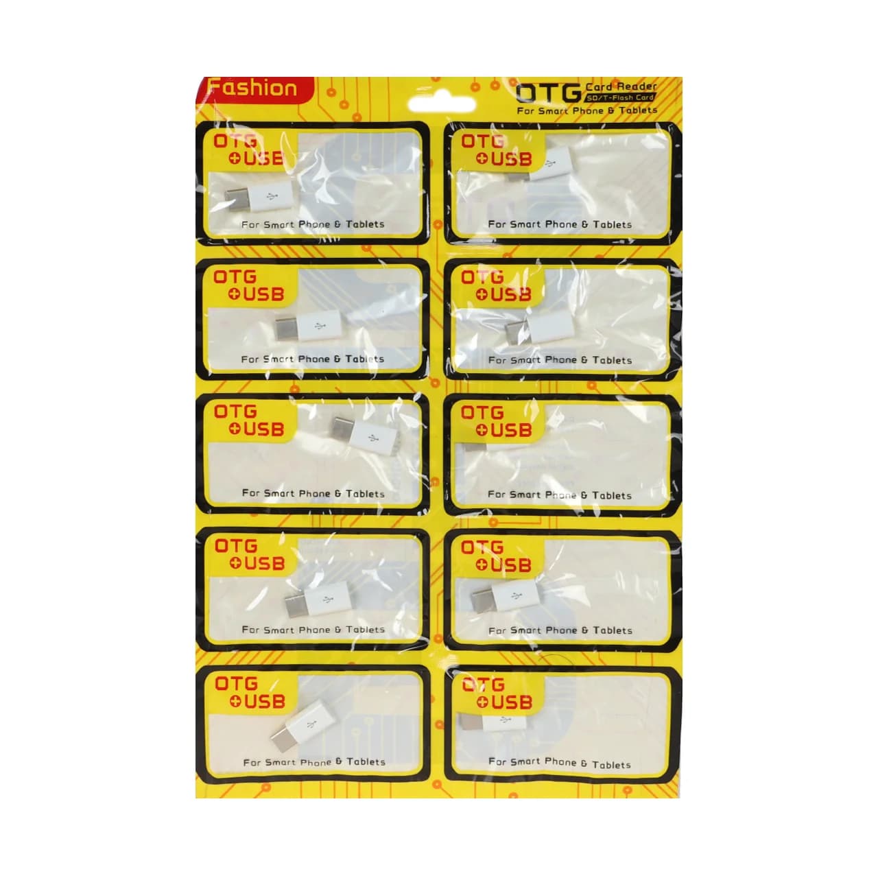 تبدیل Type-C To MicroUSB – سفید – بسته 10 عددی