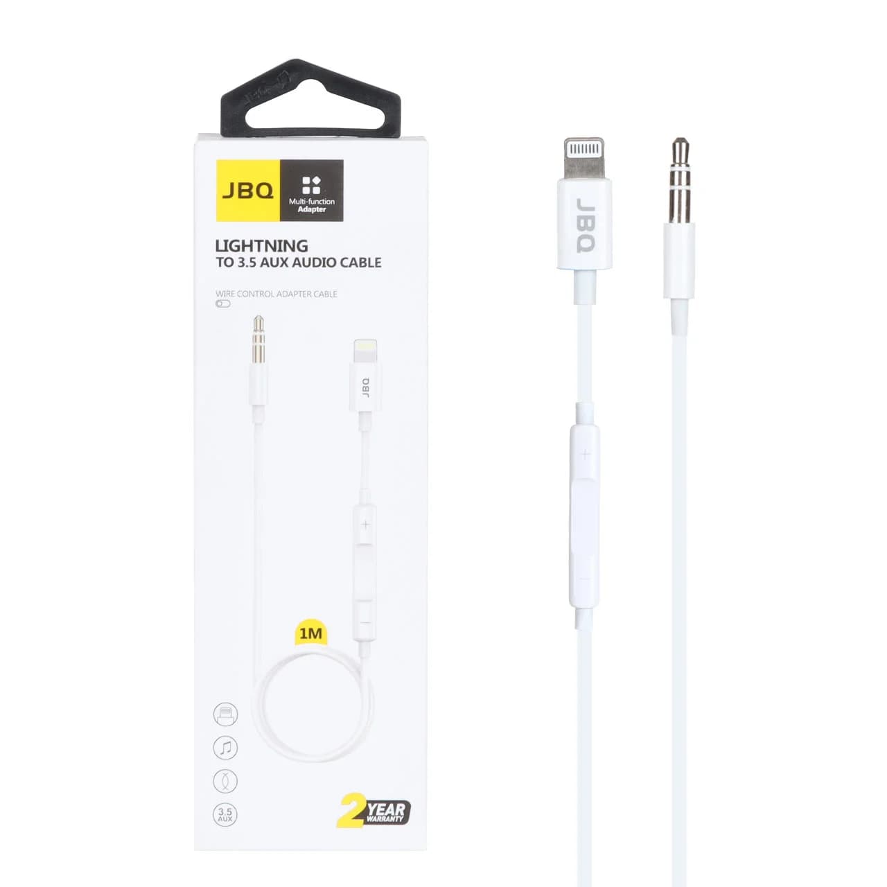 تبدیل JBQ AUX TO Lightning مدل JMH-021 – سفید (گارانتی یکساله رصاصی)