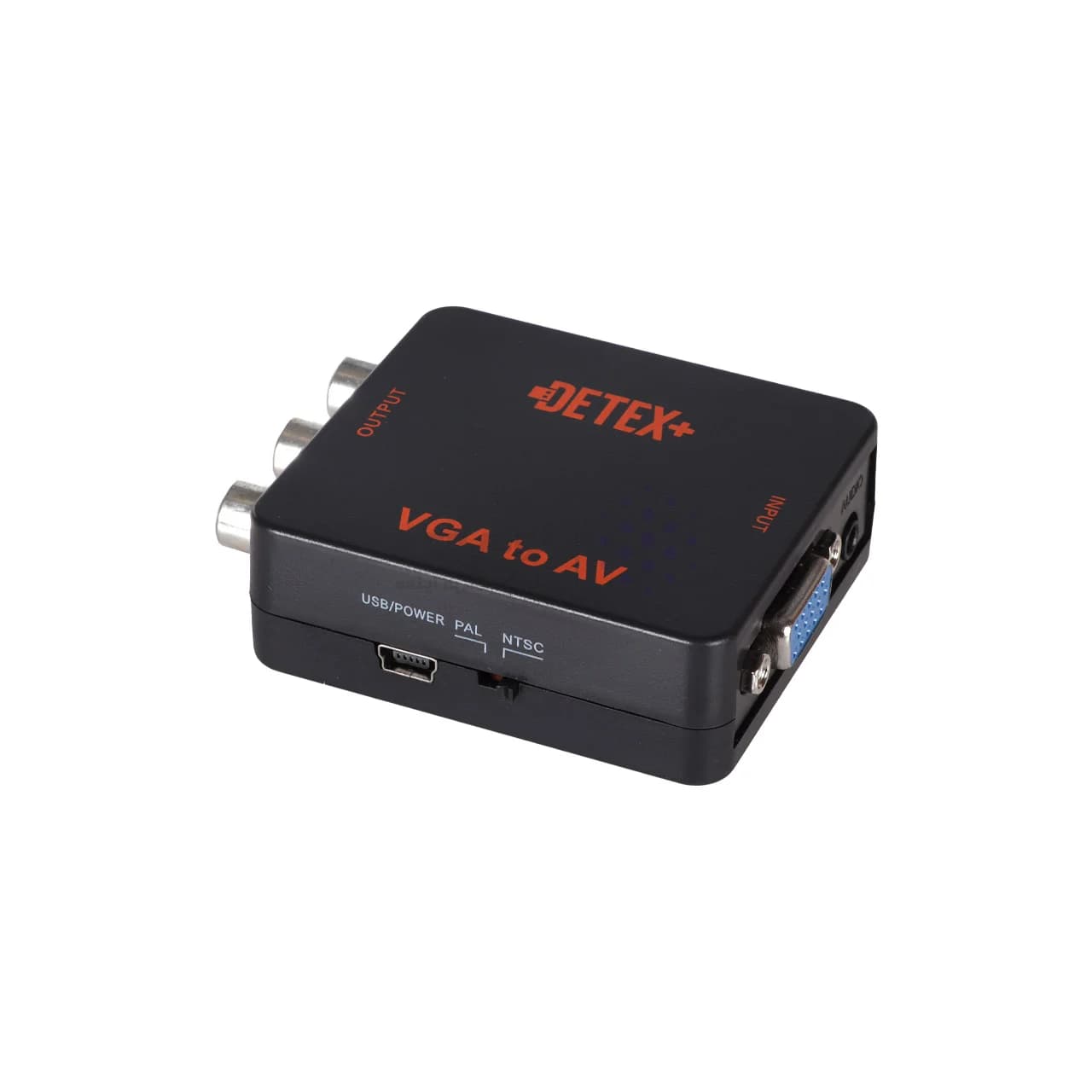 تبدیل DETEX+ VGA To AV – مشکی — تصویر ۲