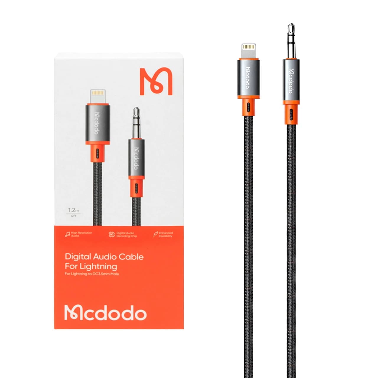 تبدیل Mcdodo Lightning TO AUX مدل CA-0780 – مشکی (گارانتی متین)