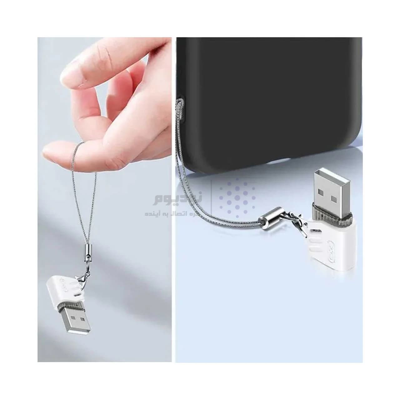 تبدیل XO Type-C To USB مدل XO-NB256D – سفید — تصویر ۲