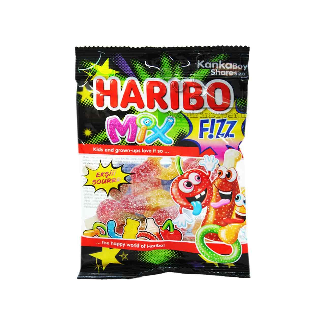 پاستیل شکری ترش میکس ۸۰ گرم هاریبو – haribo