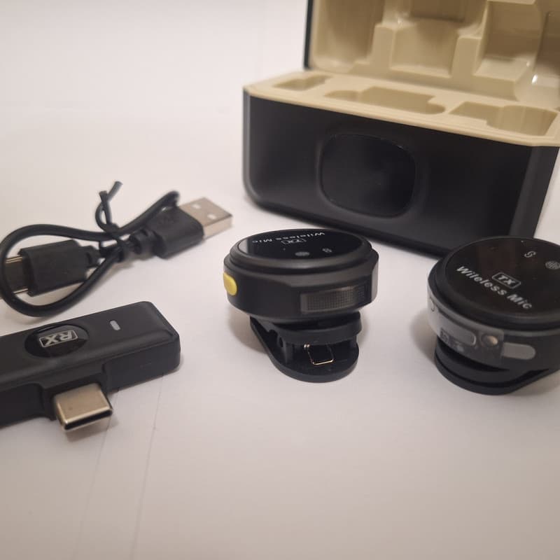 ست میکروفن بی سیم مدل pro4 با درگاه اتصال تایپ سی — تصویر ۸