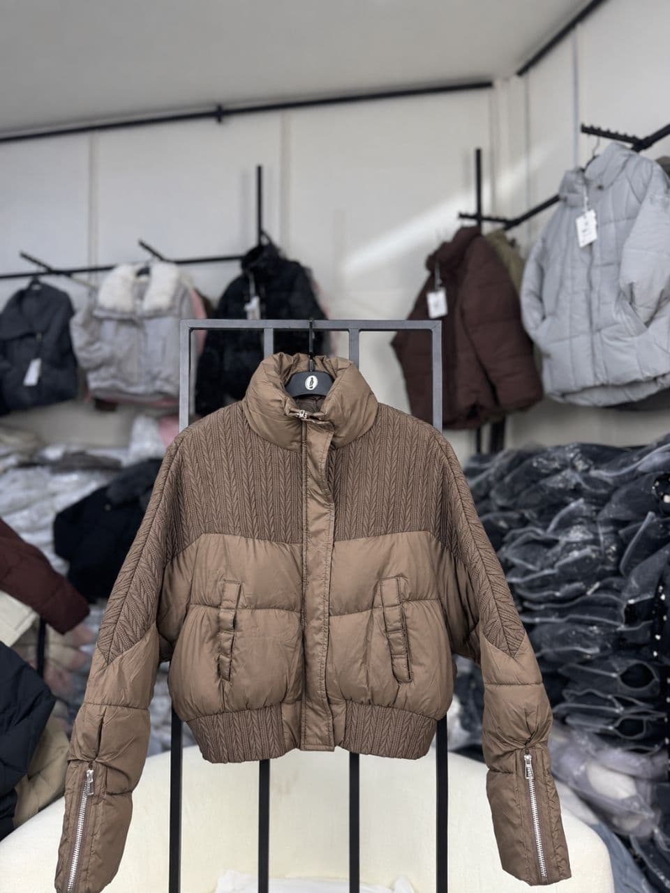 کاپشن ترکیبی با کیفیت دخترانه و پسرانه کد102 9876 — تصویر ۲