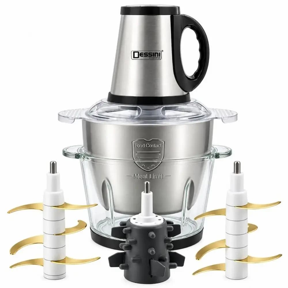خردکن دسینی دو کاسه مدل KD-220 ظرفیت 3 لیتر