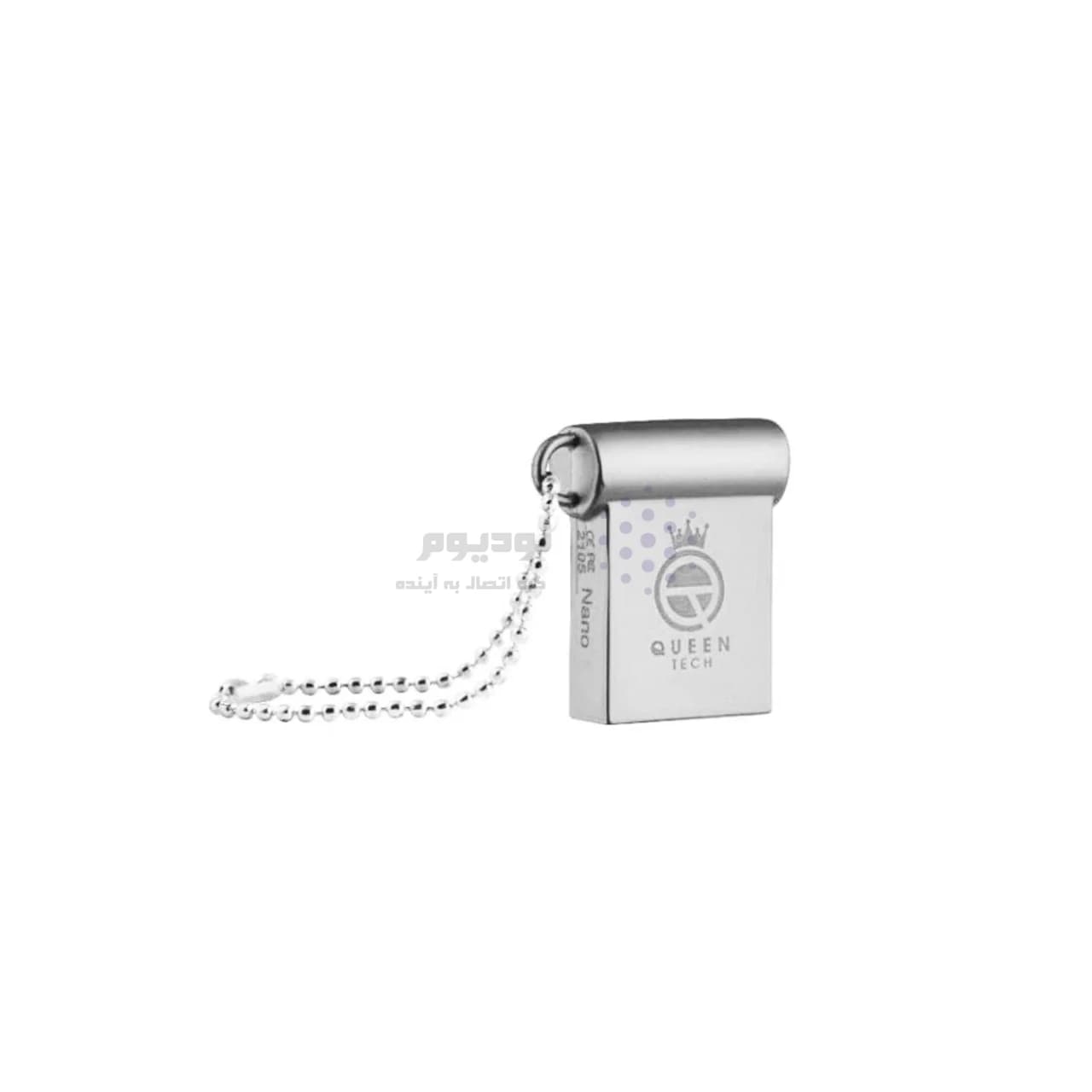 Queen NANO USB2.0 Flash Memory-64GB نقره ای (گارانتی مادام العمر شرکت آی تین) — تصویر ۴