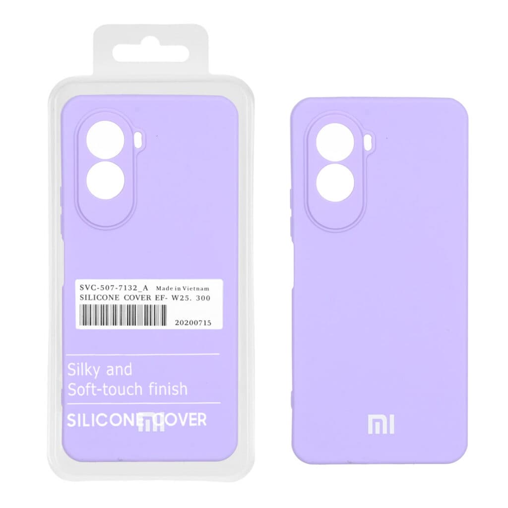 قاب سیلیکونی HighCopy مدل Xiaomi Poco M7 4G – بنفش روشن (پک دار) – PL — تصویر ۲