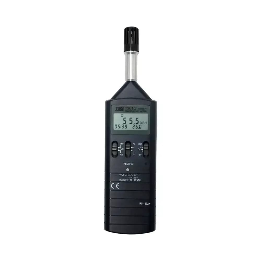 ترمورطوبت سنج دیتالاگر تی ای اس مدل TES-1361C