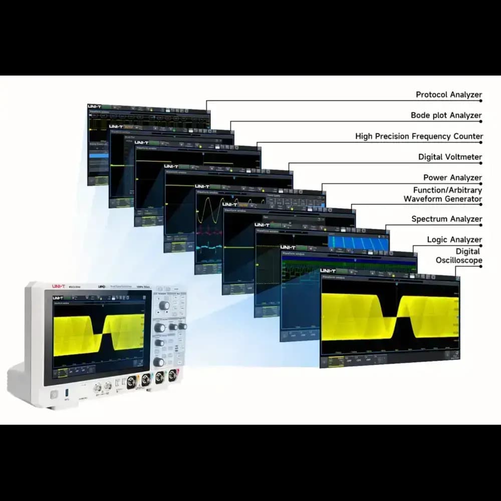 اسیلوسکوپ ترکیبی دیجیتالی یونی تی مدل +UNI-T MSO2204X — تصویر ۲