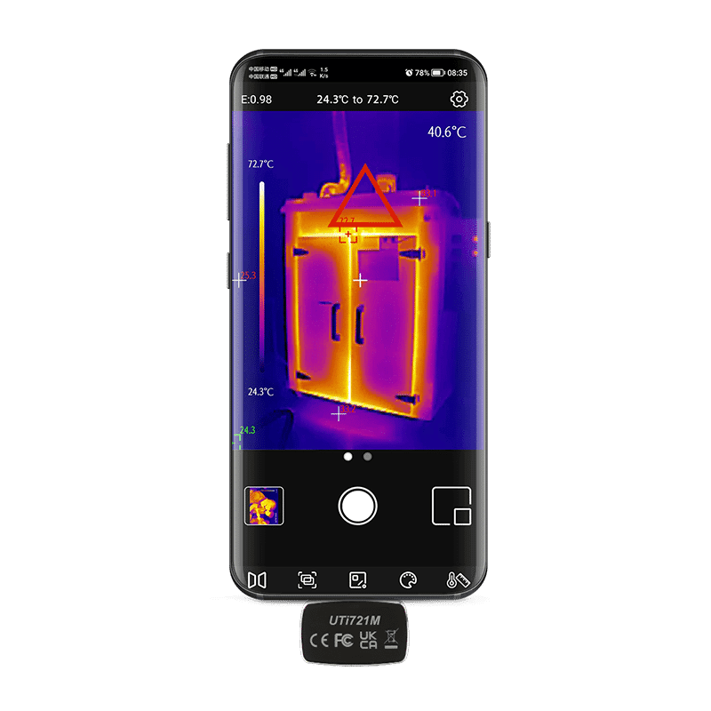 ترموویژن موبایل یونیتی مدل UNI-T UTi721M — تصویر ۸