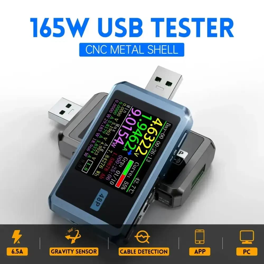 تستر شارژ سریع USB فنیرسی FNIRSI FNB48P Bluetooth — تصویر ۲