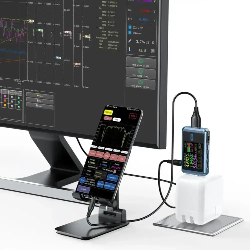 تستر شارژ سریع USB فنیرسی FNIRSI FNB48P — تصویر ۷