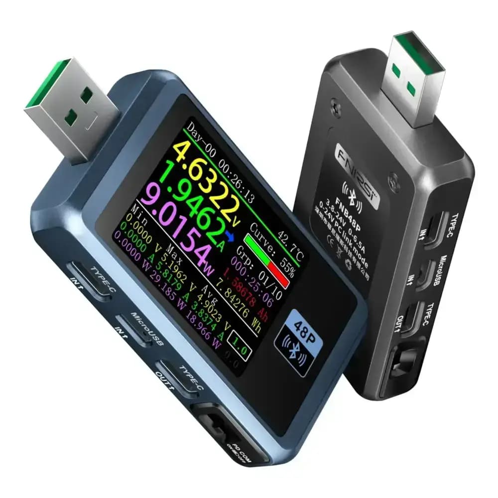 تستر شارژ سریع USB فنیرسی FNIRSI FNB48P — تصویر ۵