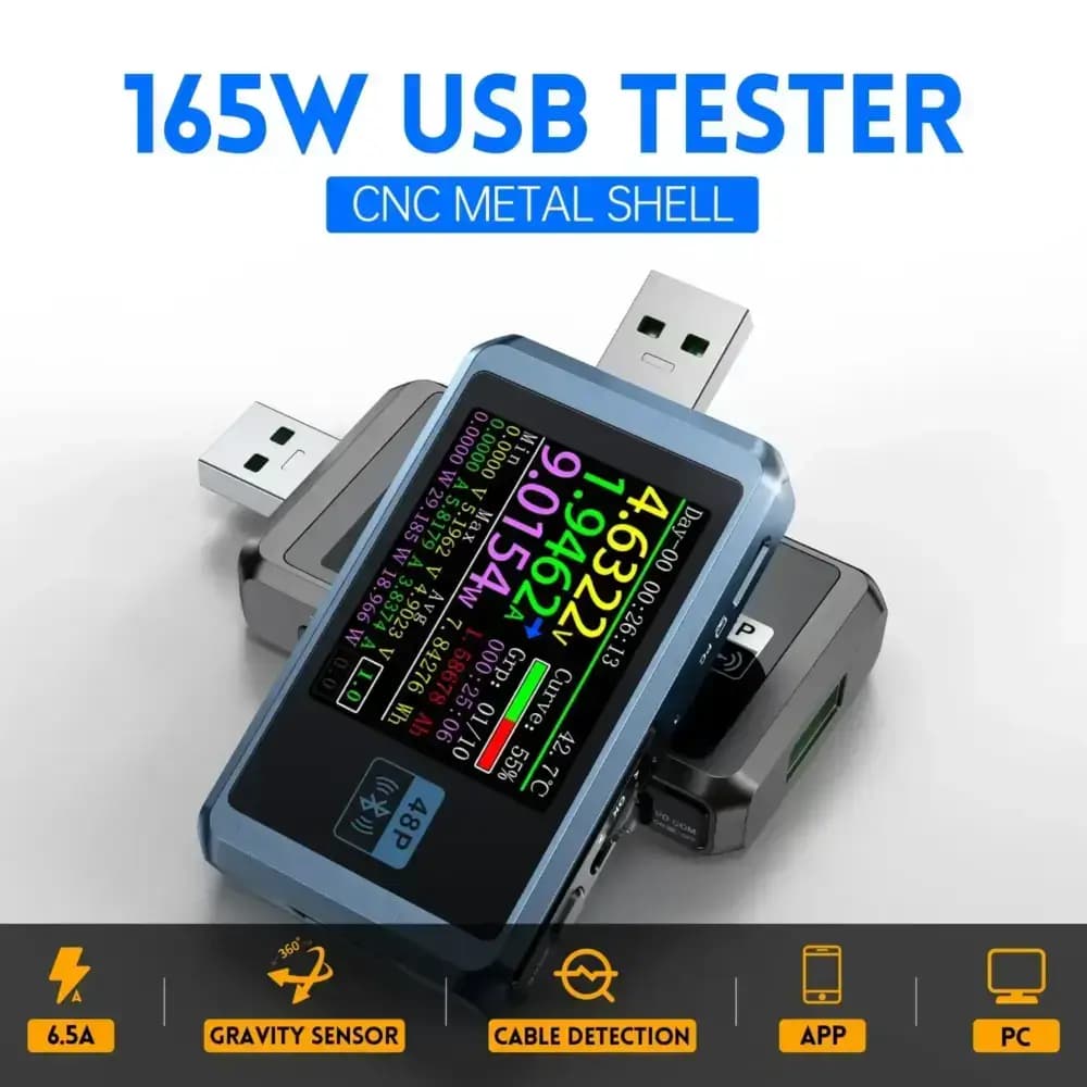 تستر شارژ سریع USB فنیرسی FNIRSI FNB48P — تصویر ۸