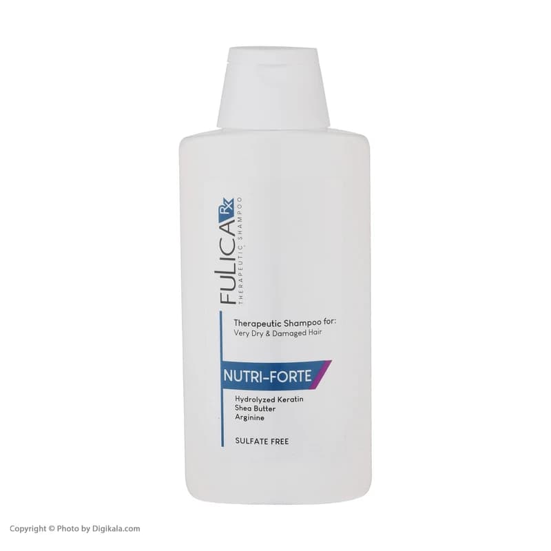شامپو تقویت کننده و ترمیم کننده مو فولیکا مدل NUTRI-FORTE حجم 200 میلی‌لیتر، مناسب موهای خشک و آسیب‌دیده، مغذی، شاداب‌کننده و درخشان‌کننده — تصویر ۴