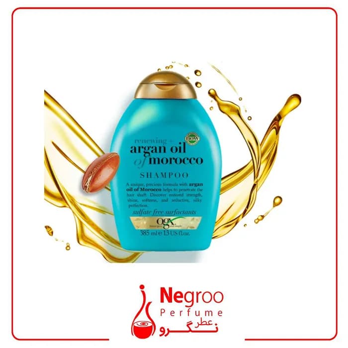 شامپو مو او جی ایکس مدل Argan Oil Of Morocco حجم 385 میلی لیتر/اورجینال — تصویر ۲