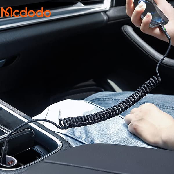 کابل شارژر فنری آیفون تایپ C به Lightning برند MCdodo CA-196 — تصویر ۴