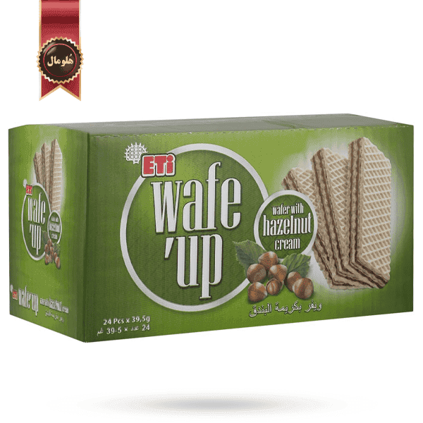24 عدد ویفر ویف آپ Wafe up مدل کرم فندقی hazelnut cream وزن 40 گرم (اورجینال)