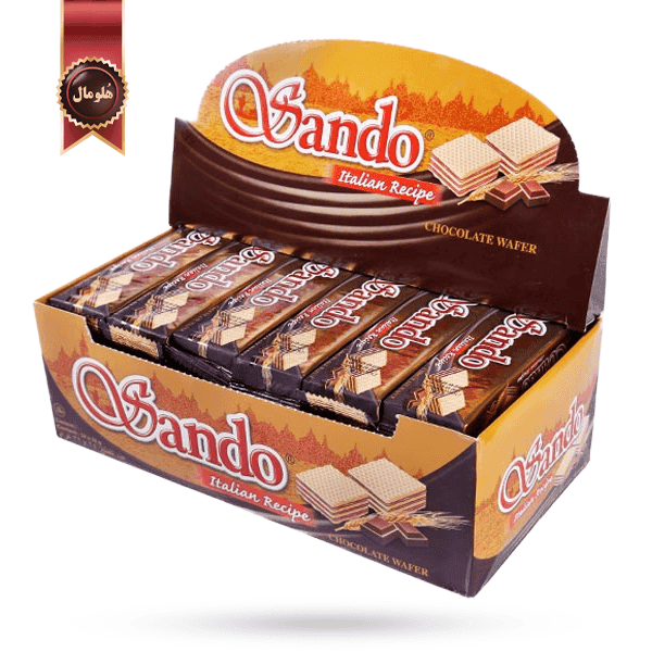 24 عدد ویفر شکلاتی ساندو Chocolate Wafer Sando وزن 32 گرم (اورجینال)