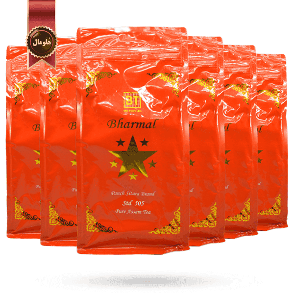 6 عدد چای بارمال bharmal مدل پنج ستاره panch sitara وزن 500 گرم (اورجینال)
