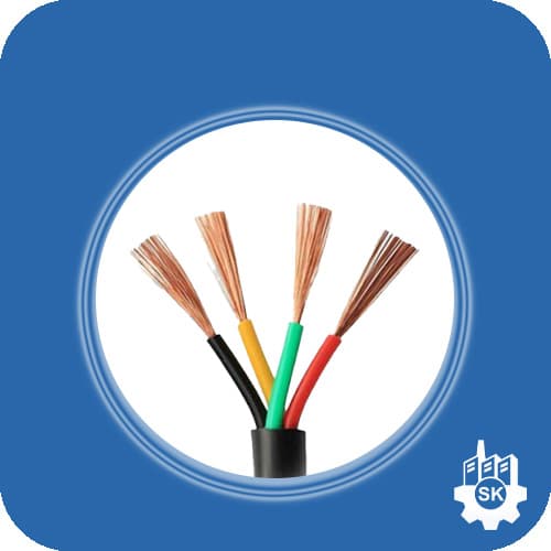 کابل افشان شیلددار 4 در 0.5 سیمیا