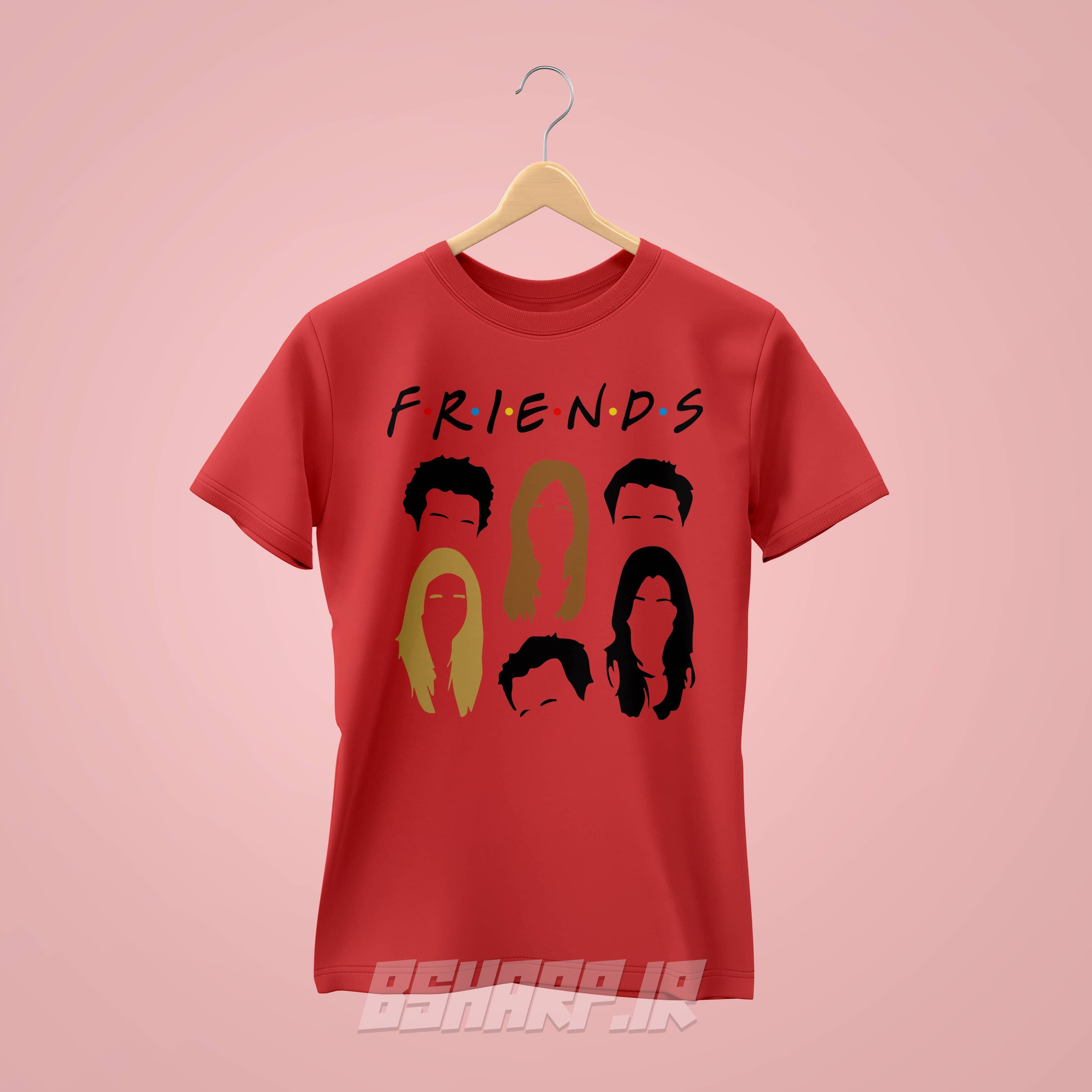 تیشرت Friends طرح مو ها — تصویر ۳