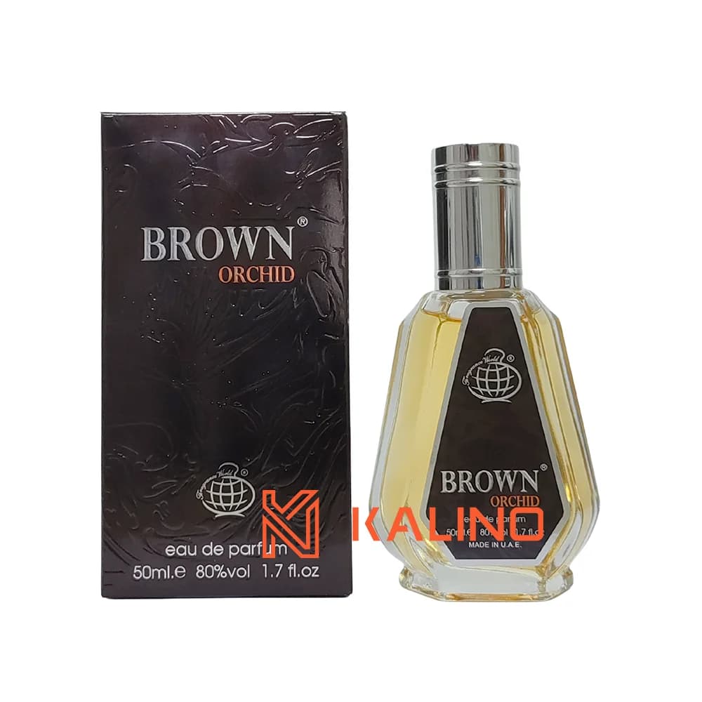 ادکلن مردانه براون ارکید-ارکید قهوه ای فرگرانس ورد حجم 50 میل | Fragrance World Brown Orchid
