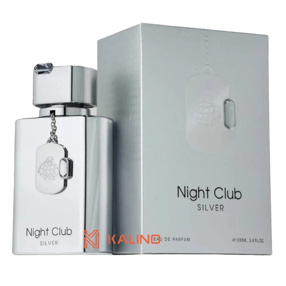 ادکلن مردانه نایت کلاب سیلور فرگرانس ورد حجم ۵۰ میل | Fragrance World Night Club Silver — تصویر ۲