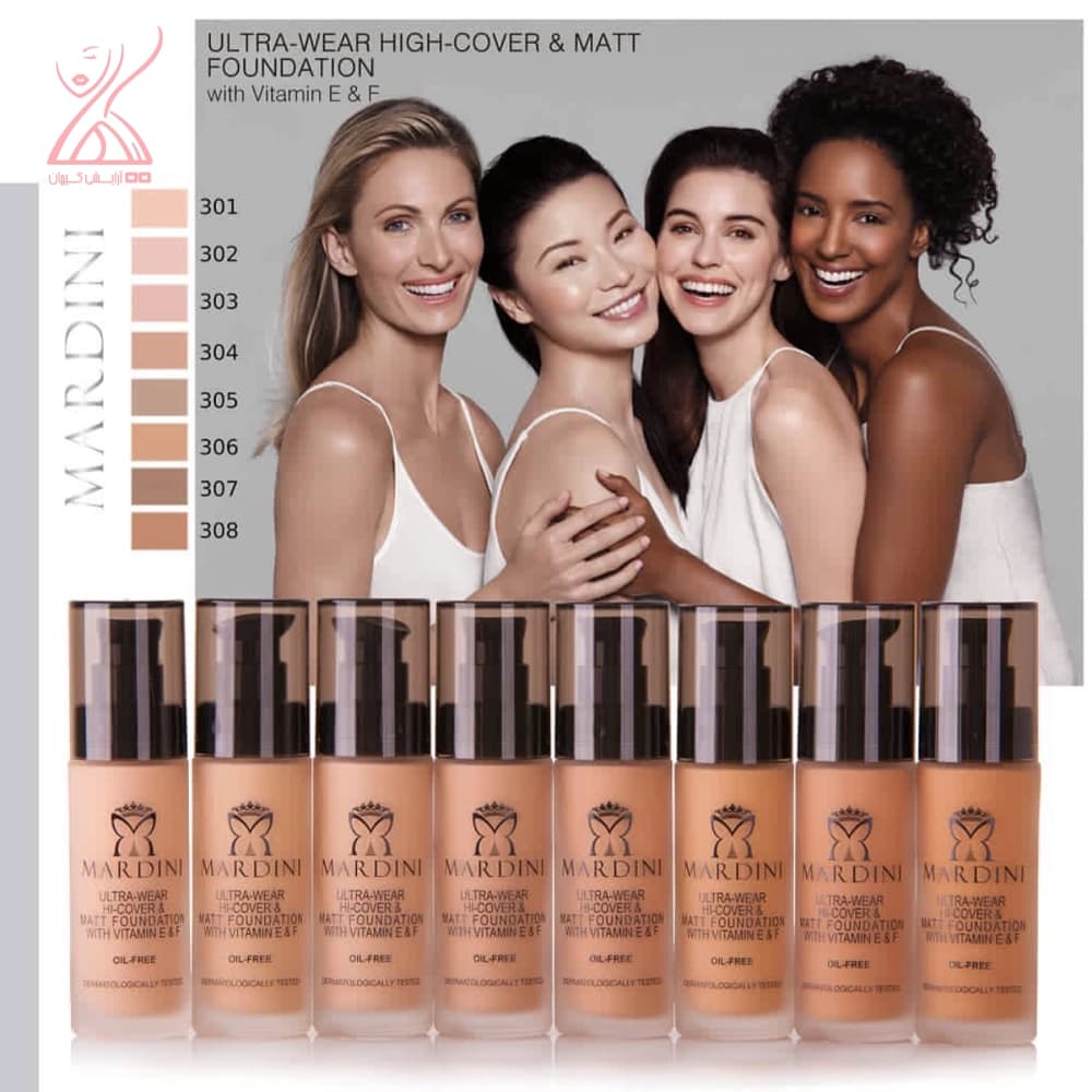 کرم پودر مات ماردینی Ultra-Wear Matte Foundation MARDINI — تصویر ۳