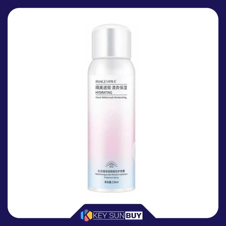 مراقبت پوست اسپری ضد آفتاب بدون رنگ ایمجز SPF30 مدل HYDRATING محافظ UVA ،UVB، روشن‌کننده، مناسب انواع پوست حجم 150 میلی‌لیتر