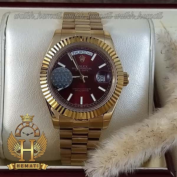 ساعت مردانه رولکس دی دیت اتوماتیک Rolex Daydate RODDAM201 — تصویر ۴