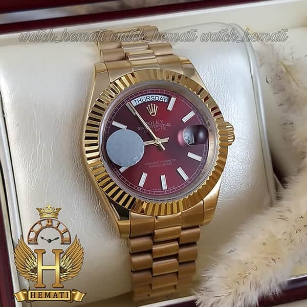 ساعت مردانه رولکس دی دیت اتوماتیک Rolex Daydate RODDAM201 — تصویر ۲