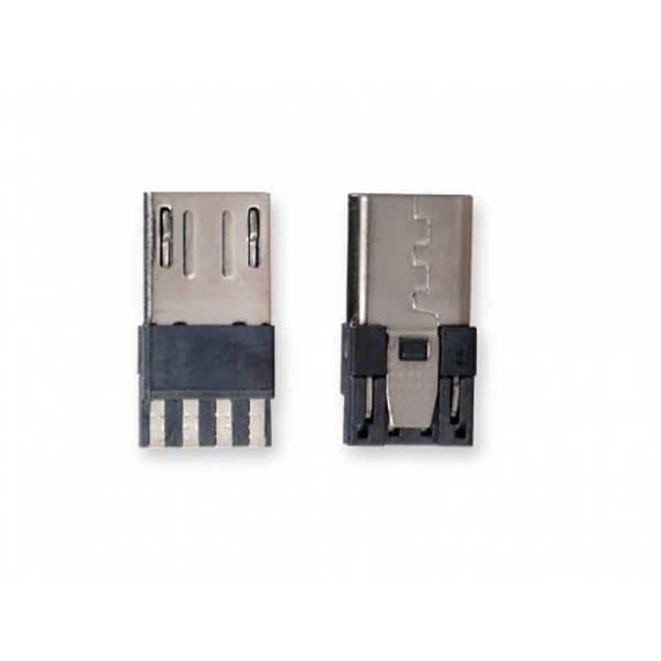 کانکتور USB Micro نری (Plug) به همراه کاور مشکی — تصویر ۴