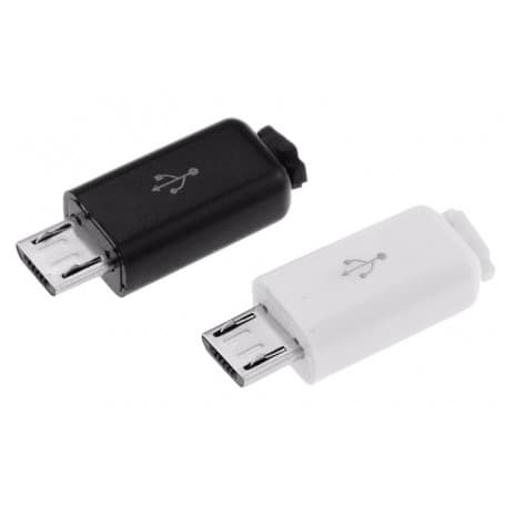 کانکتور USB Micro نری (Plug) به همراه کاور مشکی — تصویر ۵