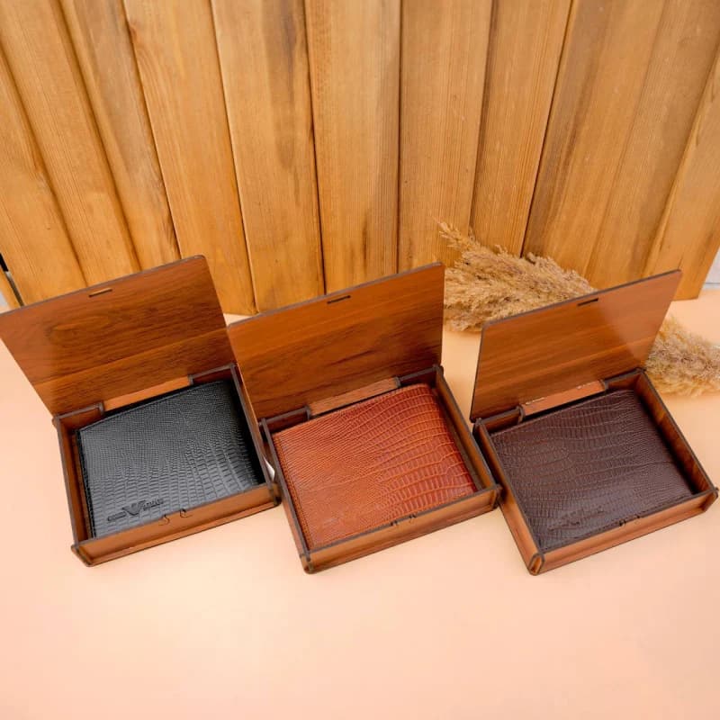 کیف پول جیبی مردانه لیزارد چرم طبیعی 24-13