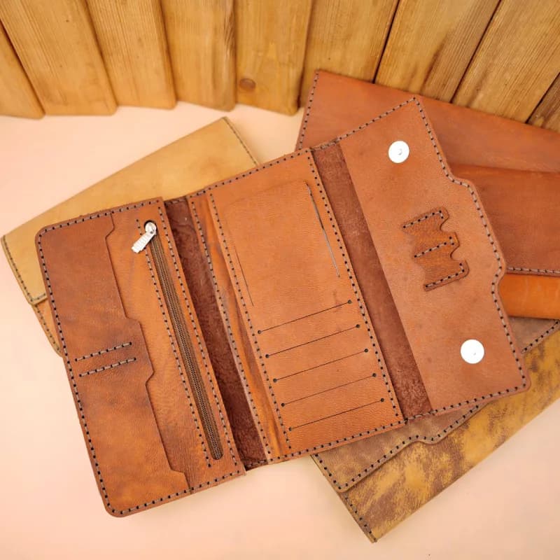 کیف پول سه لت مگنتی چرم بزی 55-106 — تصویر ۲