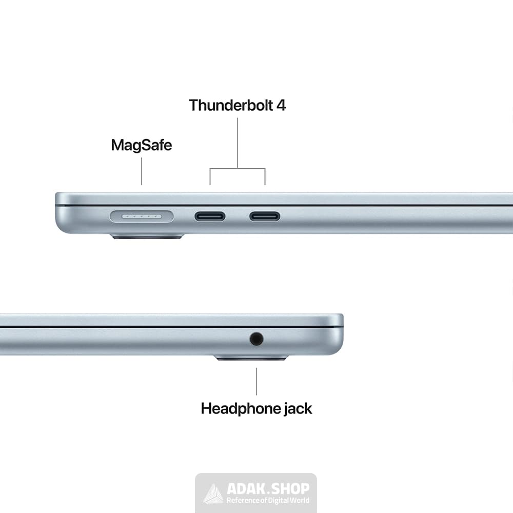 لپ تاپ اپل MacBook Air 13 MDHJ4 M5 16GB 1TB 10CORE GPU IPS — تصویر ۴