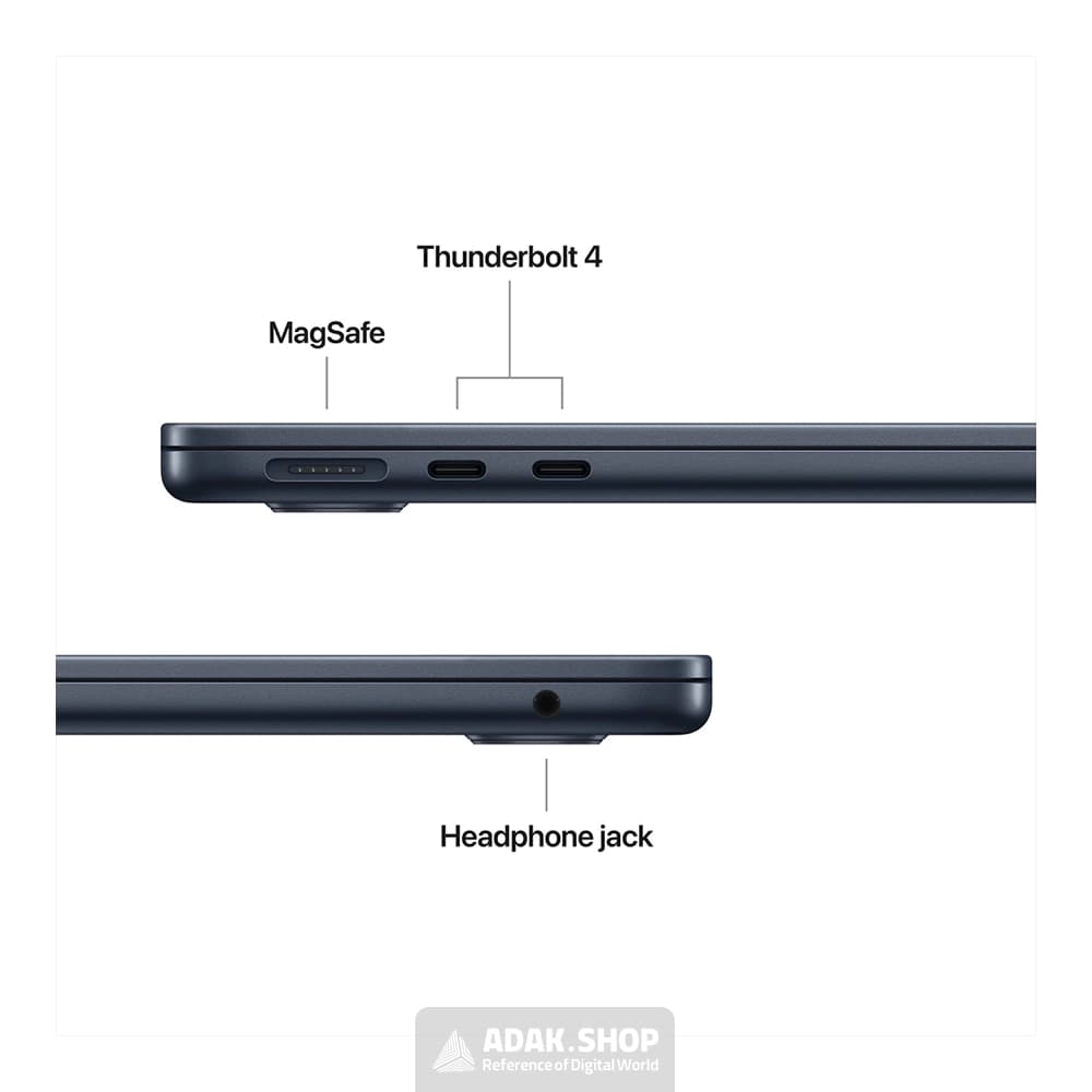 لپ تاپ اپل MacBook Air 13 MDHF4 M5 16GB 1TB 10CORE GPU IPS — تصویر ۳