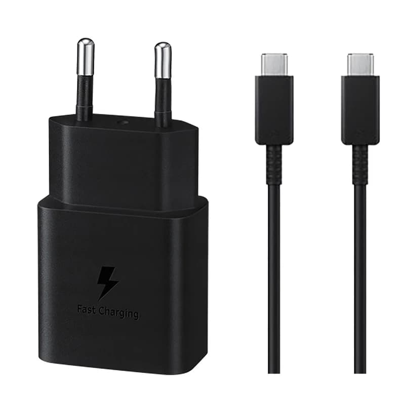 شارژر اورجینال سامسونگ مدل EP-T1510 با توان 15 وات دو پین همراه کابل — تصویر ۵