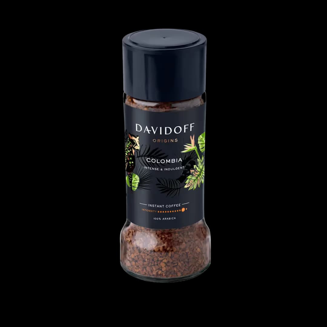 قهوه فوری دیویدوف اوریجینز کلمبیا ۱۰۰ گرمی | Davidoff Origins Colombia Instant Coffee 100g اصل تاریخ انقضا 12.04.2028