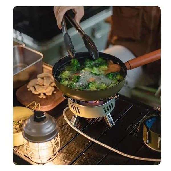 اجاق گاز مسافرتی سه شعله مدل S3-6800 با جرقه‌زن و پایه تاشو + کیف حمل — تصویر ۴